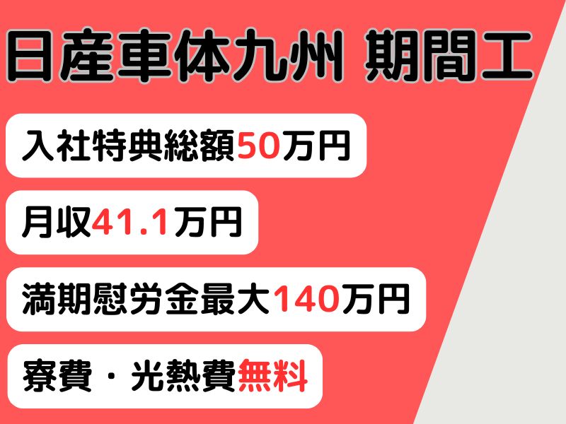 日産車体九州の期間工はきつい？給料や寮、面接内容について詳しく解説