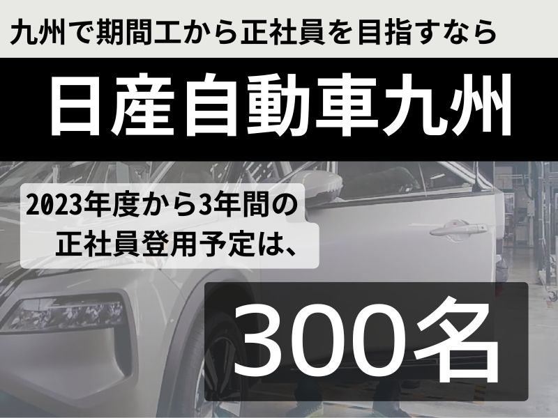 日産自動車九州（自動車）：2023年度実績90名